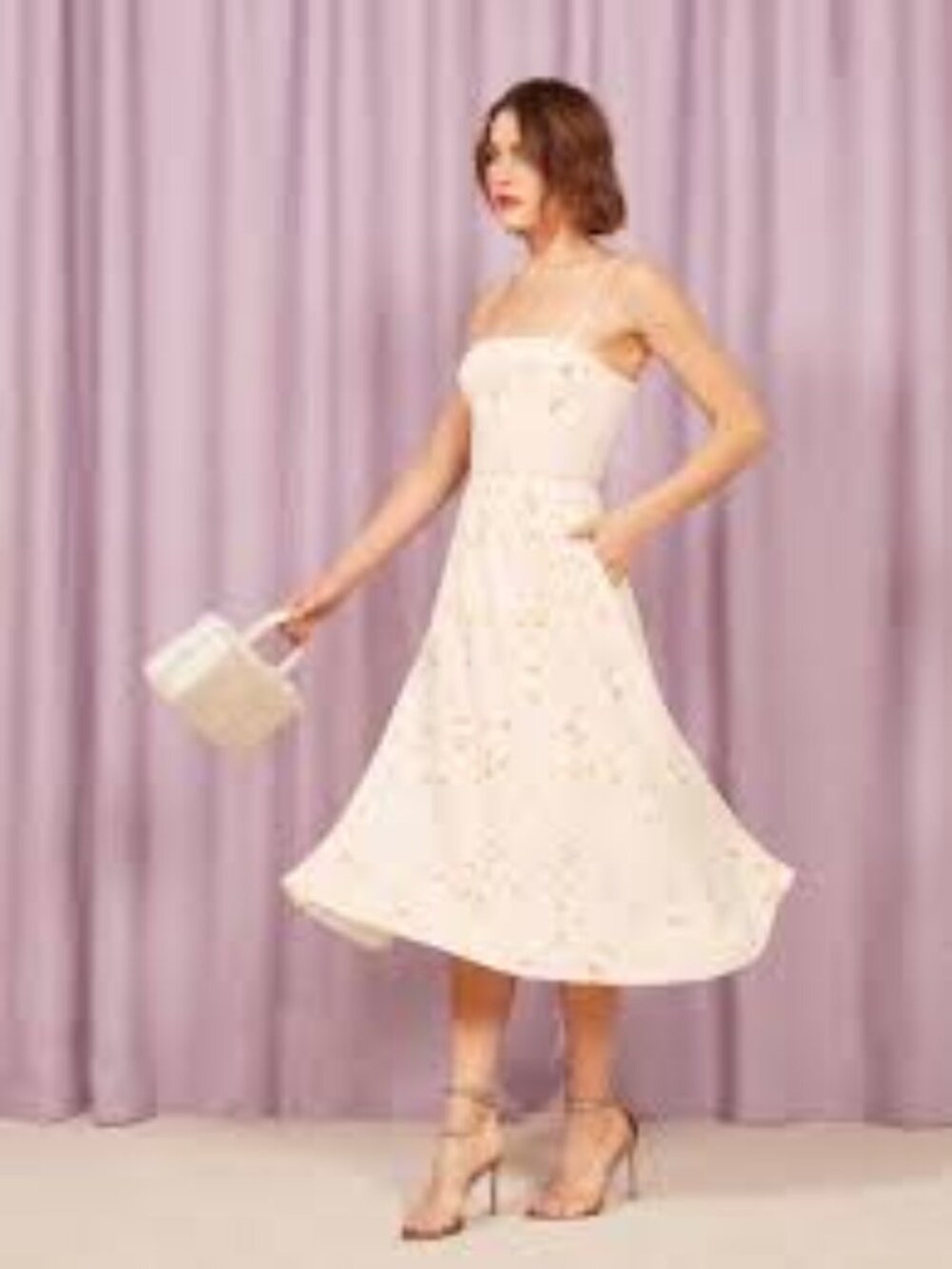 Reformation Rosehip Opium Midi Dress Size 0